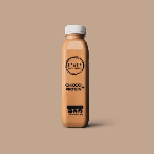 PUR juice cleanse cold pressed juice CHOCO + PROTEIN - CHOCOLATE ALMOND MILK Chocolate Almond Milk With Protein | Cold-Pressed Juice | PUR Individual Protein Plant Based Mylk