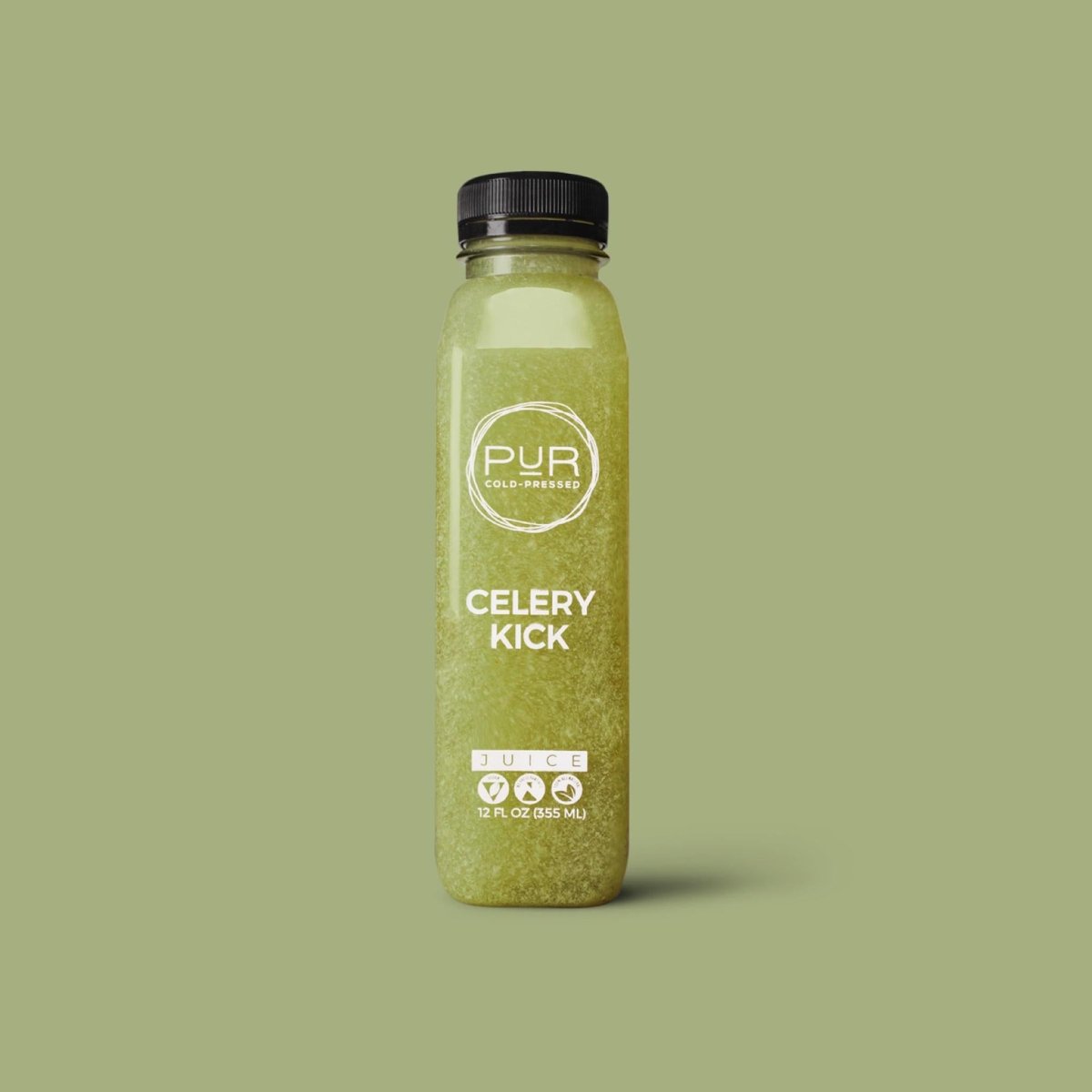 PUR juice cleanse cold pressed juice CELERY KICK - DAILY DETOX JUICE KIT Celery Juice Cleanse | Detox Juice 12-Pack | PUR Juice Kit