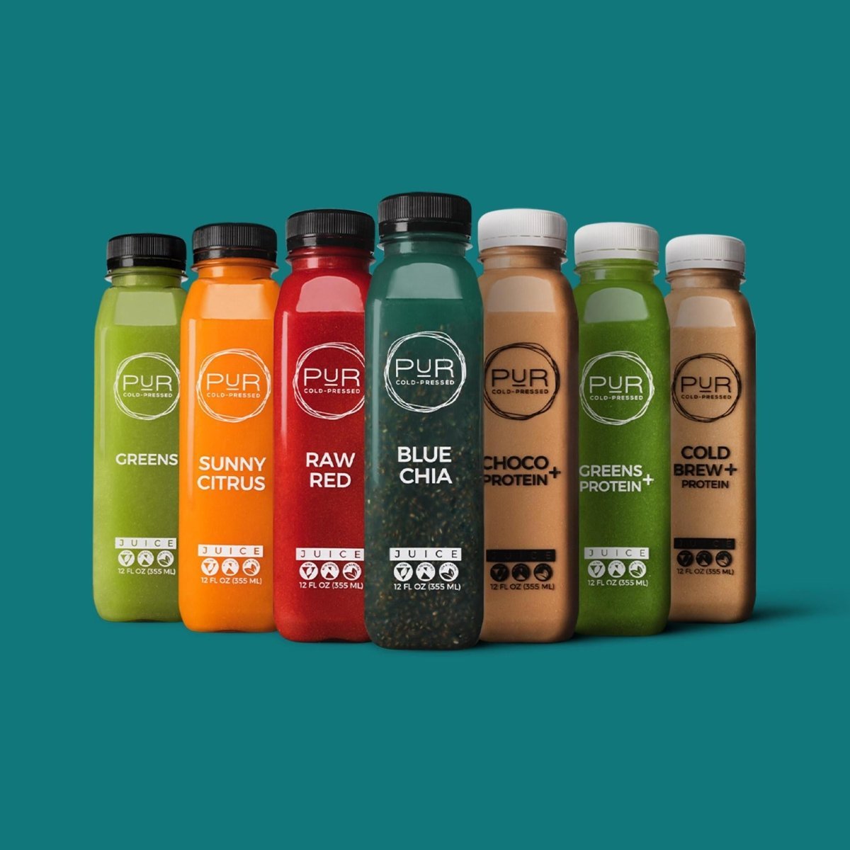 PUR juice cleanse cold pressed juice JUICE CLEANSE DISCOVERY - TRY ALL THE CLEANSE FLAVORS Cold-Pressed Juice Cleanse Discovery Kit Juice Kit